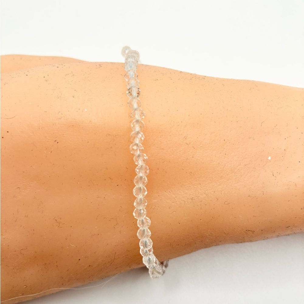 Clear Beaded Bracelet